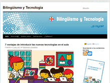 Tablet Screenshot of bilinguismoytecnologia.com